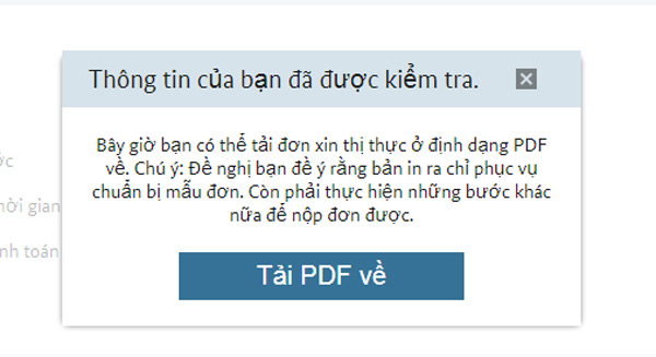 Bạn bấm “Tải về”, sau đó in ra ký tên, dán hình